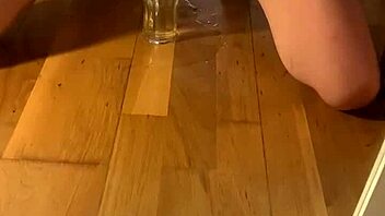 naughty kinky play with wet pussy ass and pee drinking