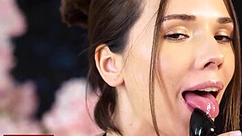 oiled up horny petite brunette plays tight ass closeup moans for rough doggystyle eve sweet