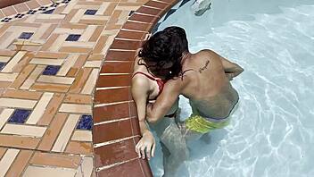 Skinny Horny 18yo Amateur Bent Over Pool Sex Doggystyle Missionary