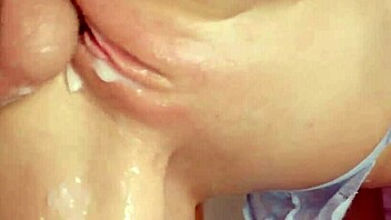 looooads of cum flooding her squirting tight pussy omg 😩