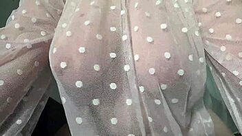 Chubby Blonde MILF's Saggy Big Tits Close-Up Tease