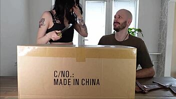 petite fuck doll couple tries real strapon femdom anal play