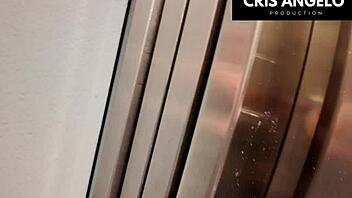 blackout spain elevator stuck horny wife fucks married neighbor part 02 😏🔥