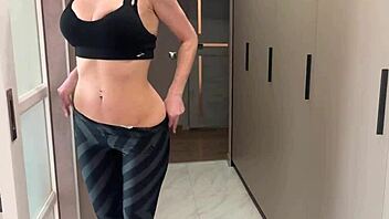 stepmom catches stepson jerking helps cum deepthroat pov