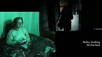 bbw brunette with big tits plays alan wake 2 naked part 19