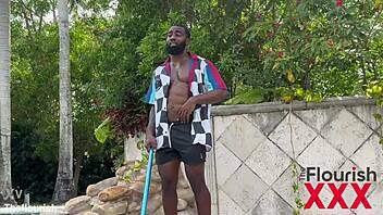 krissy knight begs pool guy for rough interracial pounding