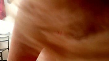 Sucking Cock While Groping Milf Granny Tits