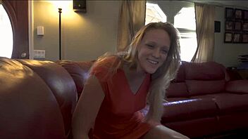 Friends Blonde MILF Wife Handjob for Cash Part 1