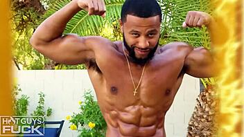 Big tits fat ass ebony bodybuilder teen bends over for doggystyle pounding