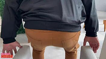 Chubby Wife's Huge Tits Bounce as Cuck Hubby Watches Group Orgy Delight