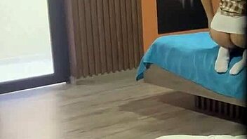 horny guy spies girl fingering gaping ass