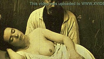 vintage hairy contest pits 1850s against 1950s blue films