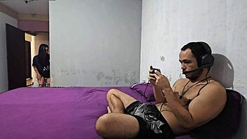 hubby watches me fuck his buddy risky right in front 😈