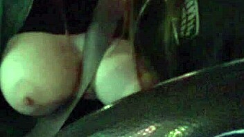 Italian Milf Flashes Juicy Big Tits In Car Ride