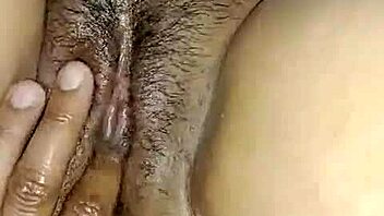 hot oiled hairy pussy fingered hard by boyfriend