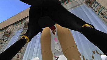 Lady Bastet Commands Her Servant Girl in Egyptian Furry Fantasy