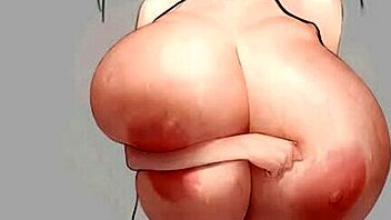 oruka blonde experiences natural breast growth and lactating tits scene