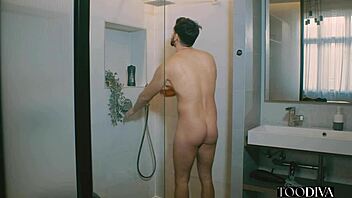 blonde cleaning babe barbie brill surprised by guest's monster cock in bedroom