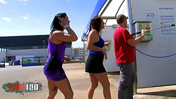 brooke lynn and halana get their pussies pounded nasty