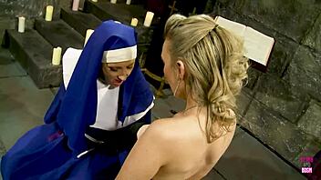 possessed blonde, lick my perverted nun pussy right now you slut