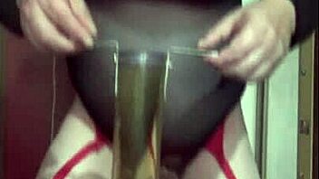 shy bisexual crossdresser homemade stuffing his ass full of toys
