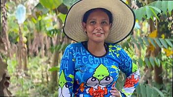 Innocent Campesina Trades Chickens for Big Cock Fucking in Dorm