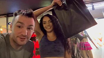 gorgeous venezuelan milf squirts wildly earning interracial creampie