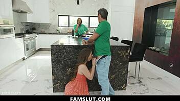 Green outfit fails man pounds woman rough taboo affair