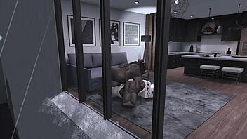 roblox goth girl comes back for rough big black cock sex