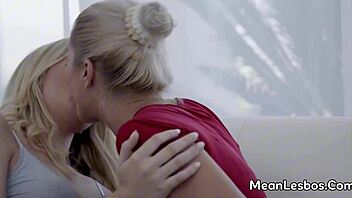 busty roommate cherry kiss devours sophia sterling's wet teen nipples and pussy