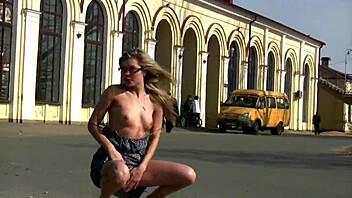 city center flashing dangerously thrilling adventure