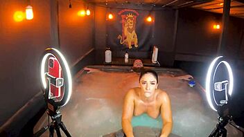 Sheena Ryder Screams Passion in Hot Tub Ride