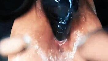 He punishes her huge wolf pussy destroying cam