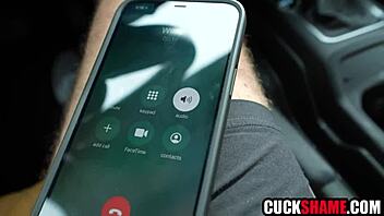 cuck hubby spies mature wife cheating with natural tits bouncing