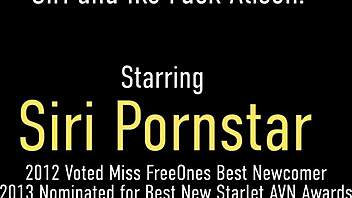 siri alison tyler strap on play with real huge cock