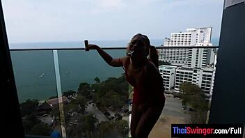 amateur thai teen's tight ass takes boyfriend's huge cock