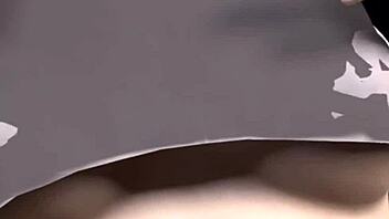 3d brunette asian with big tits squirts milk in pov