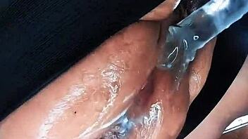 He punishes her huge wolf pussy destroying cam