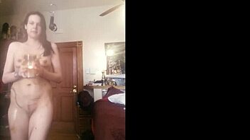 raven grey drips hot candle wax over her perky tits and shaved pussy