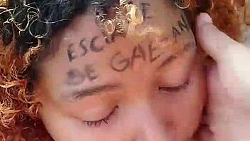 brazilian ebony beach blowjob ends with facial creampie risk