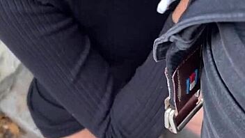 hey, flashing my tiktok teen before public quickie pov