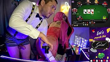 Arab housewife mia niqab sexy lingerie close-up compilation