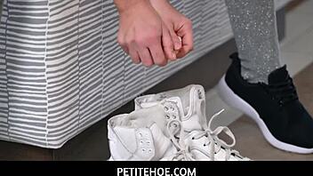 spoiled petite teen craves deep anal cock pounding