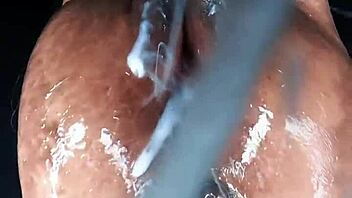 He punishes her huge wolf pussy destroying cam