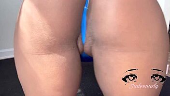 jadeenasty teases clit closeup 😈 homemade horny play 🔥