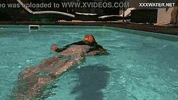 Lana, super hot skinny babe swims underwater horny?