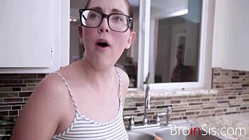 stepsis fills girlfriend's shoes seducing with taboo teen pussy ride