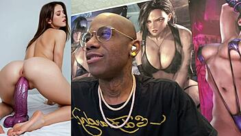 Cum slut deepthroats on train then rides dildo as chained nun!