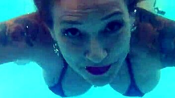 Melissa's Emotional Poolside Tattoo Tease