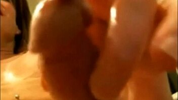 busty tranny strokes cock masturbates to massive cumshot